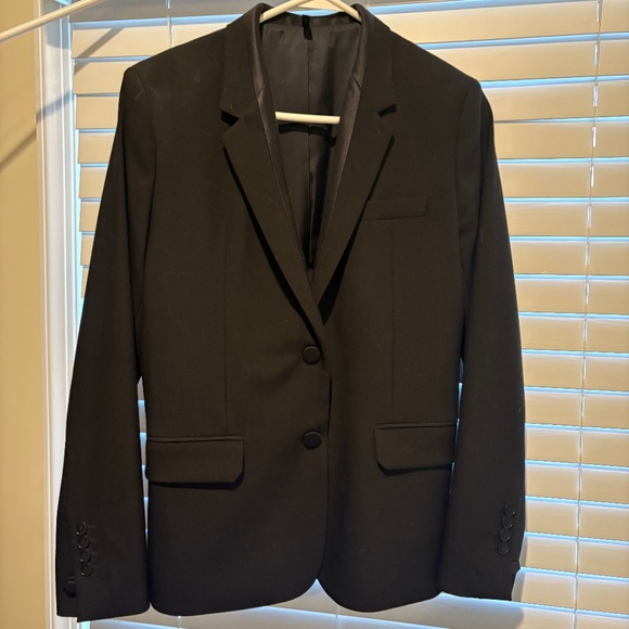 Helmut Lang tuxcedo blazer black size 6 - Picture 1 of 4